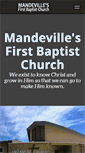 Mobile Screenshot of fbcmandeville.org