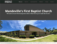Tablet Screenshot of fbcmandeville.org